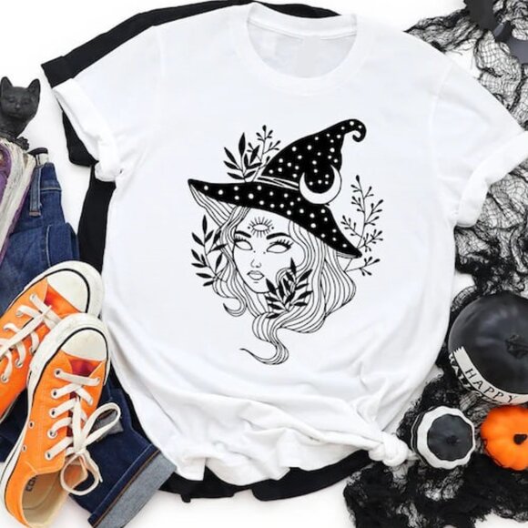Tops - Halloween Witch Shirt, Halloween Party ,Halloween Shirt